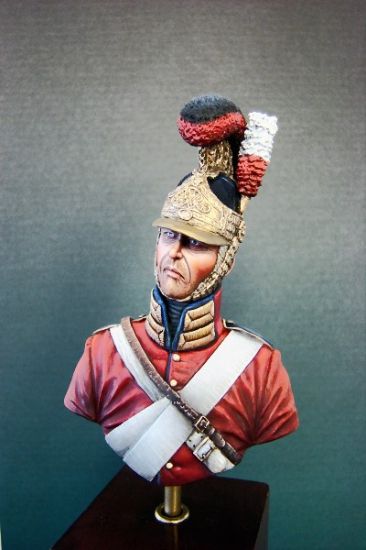 British Life Guard - Waterloo 1815 fine scale model bust kit produced by Black Eagle Miniatures