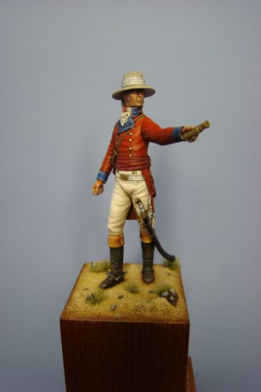 Front Major General Arthur Wellesley (Duke of Wellington) at the Battle of Assay - 1803 a 75mm figure fine scale model kit produced by Hawk Miniatures