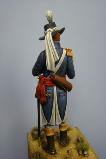 Rear Captain John Blakiston Royal Engineer, at the Battle of Assay 1803 - 75mm figure fine scale model kit produced by Hawk Miniatures