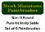 Kolinsky Sable Paintbrush Set Size 0 (Set of 6 Rounds)