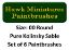 Kolinsky Sable Paintbrush Set Size 00 (Set of 6 Rounds)