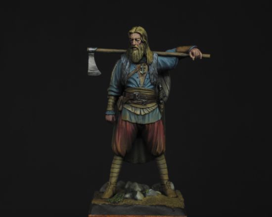 Front Viking, 8th - 11th Century a 75mm figure fine scale model kit produced by Hawk Miniatures