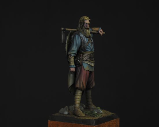 Right Viking, 8th - 11th Century a 75mm figure fine scale model kit produced by Hawk Miniatures