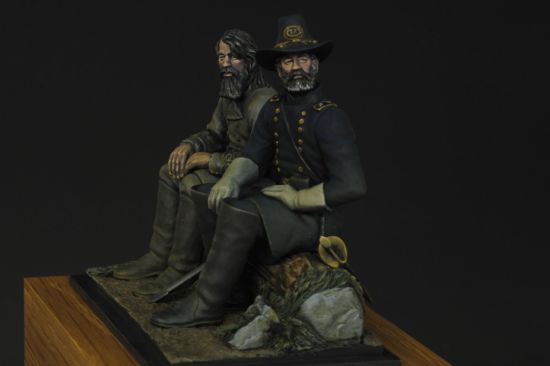 Left Internment, Battle of Antietam 1862 a 75mm figure fine scale model kit produced by Hawk Miniatures