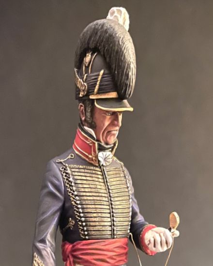 Head close up of Rear of Royal Horse Artillery, Waterloo 1815