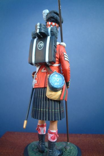 Rear of Sergeant 79th Cameron Highlanders, Waterloo 1815