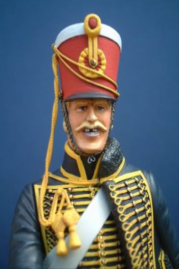 Close up of Rear of Private 10th Hussars, Prince of Wales Own Royal, Waterloo 1815
